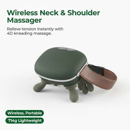 Bionic Finger Neck Shoulder Massager Wireless Neck Cervical Trapezius Kneading Massage Shawl Brushless Motor Neck masajeador