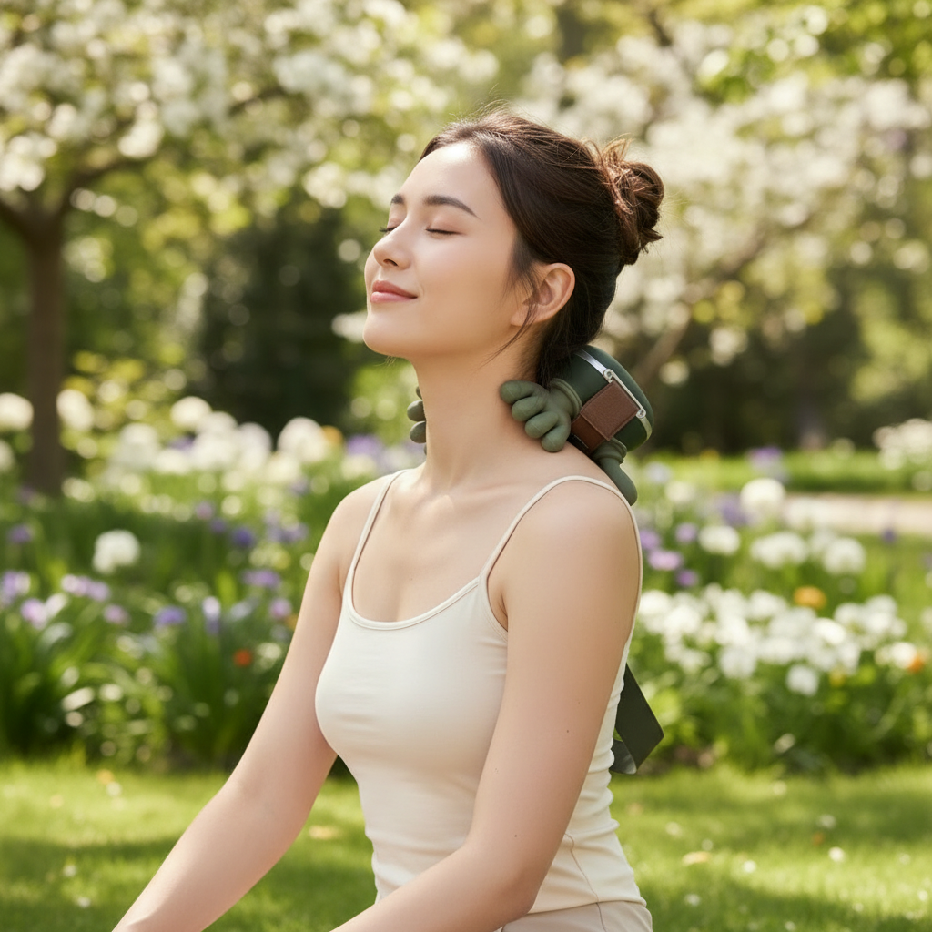 Bionic Finger Neck Shoulder Massager Wireless Neck Cervical Trapezius Kneading Massage Shawl Brushless Motor Neck masajeador